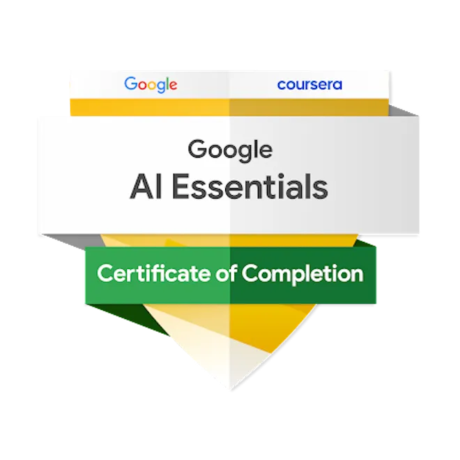 Google AI Essentials badge
